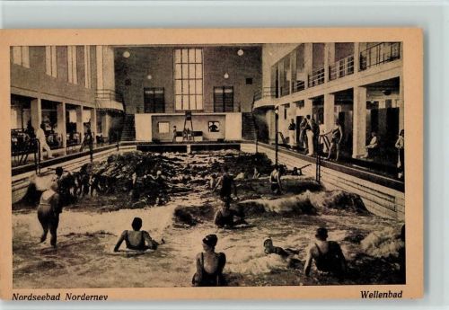 Norderney 1950 Wellenbad von Innen