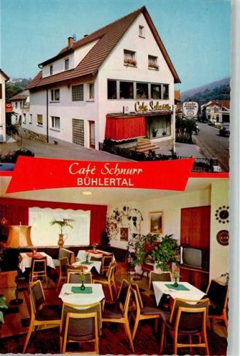Bühlertal Café Schnurr Innenaufnahme Gastraum 2-Bildaufnahme