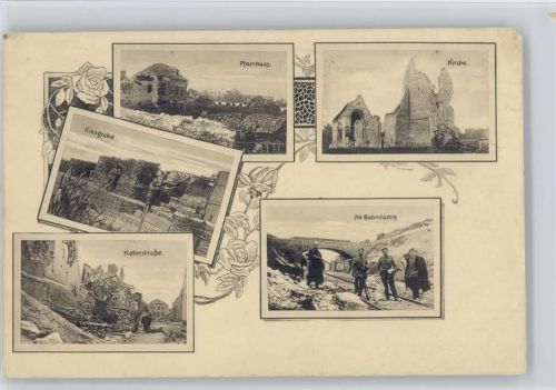 1. Bayr. Res. Inf. Regt. - München .- Kellerstr. , Am Bahndamm , Pfarrhaus , Kiesgrube Kirche