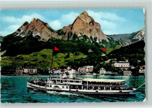 Raddampfer "Stadt Luzern" am Vierwaldstättersee , Nr. 333 Wehrli