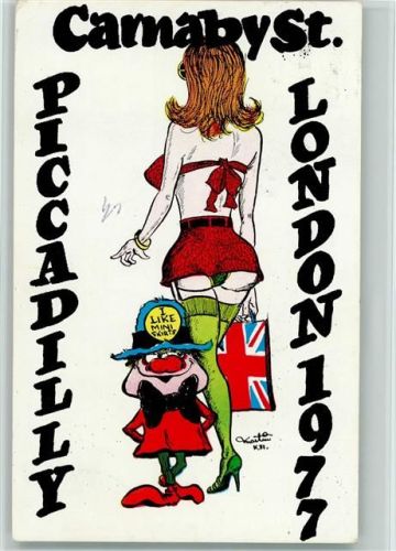 signiert Martin - Carnabyst. Picadelly London 1977 Erotik
