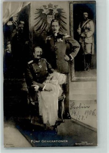 1906 Fünf Generationen - Rotophot Nr. 5429 Foto AK