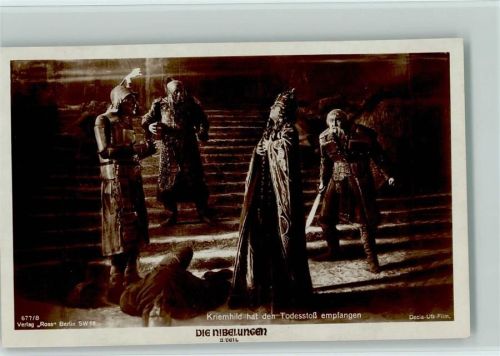 Kriemhild hat den Todesstoß empfangen Nibelungen Verlag Ross Nibelungensage