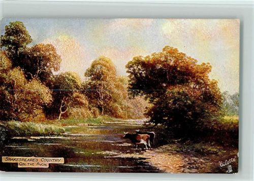 Tucks Oilette Serie Shakespeares Country Serie IV Nr. 7492 - On the Avon