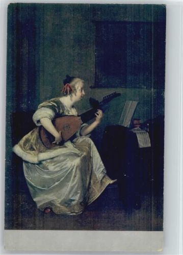 sign Gerard de Borch , die Lautenspielerin