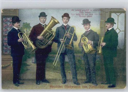 1911 Ständchen mit Blasinstrumenten