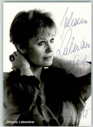 Johanna Liebeneier Original Autogramm