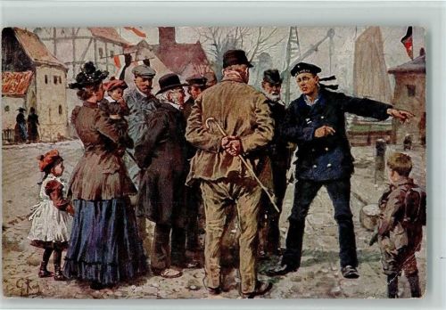 1918 WK I Für Waisenkinder - Marine, wenn einer auf der Möwe führ, kann er viel erzählen, Eckknick