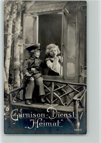 Garnison-Dienst-Heimat Serie 4622-2 Foto AK Kinderpoesie