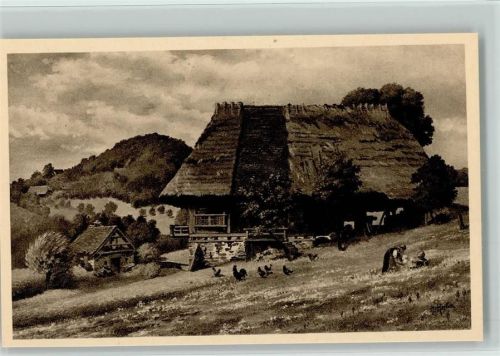 Altes Schwarzwaldbauernhaus, Mutter und Kind