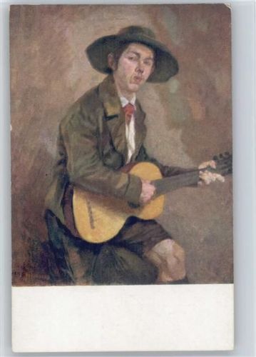 sign Hammer - Lustiger Musikant mit Gitarre