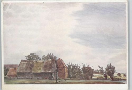Bild 47/VIII Künstler Hilfswerk 1937 AK Alte Scheune v. Drost Spende Künstlerkarte