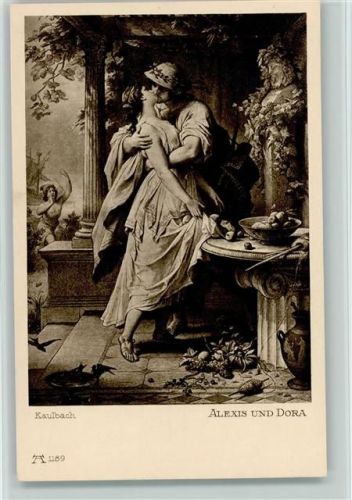 Kaulbach - Alexis und Dora Nr. 1189 Ackermann Serie 100 - Goethes Galerie (21 Karten) AK