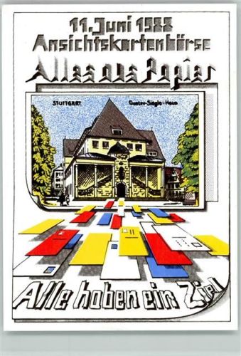 Stuttgart Ansichtskartenbörse 1988 AK