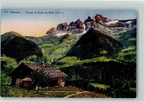 Champéry Payage et Dents du Midi