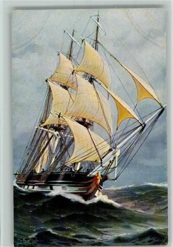 Karte Nr. 15 - Segelschiff Charybais