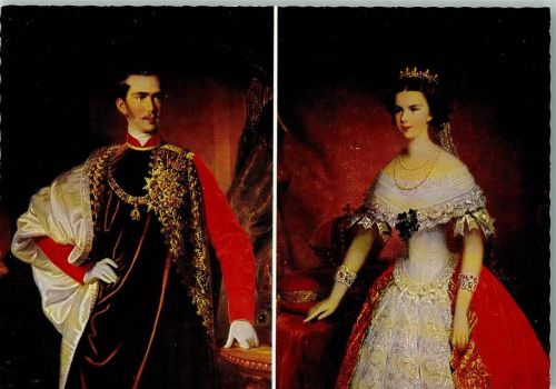 Kaiser Fran Josef I und Kaiserin Elisabeth als Brautpaar