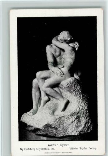 Liebespaar von Rodin: Kysset - Carlsberg Glyptothek Nr. 39 AK