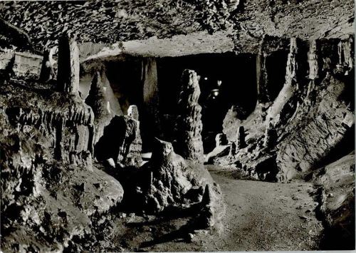 Tropfsteinhöhle, Erdmannshöhle Hasel - Fürstengruft Foto AK