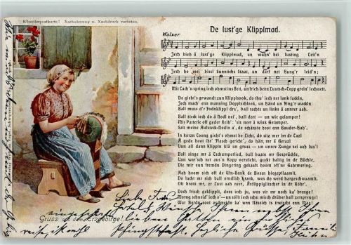 1902 De lustge Klipplmad - Klöppeln - Verlag Vogel