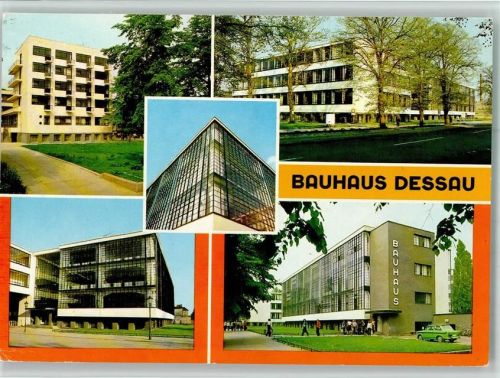 Dessau Bauhaus - versch. Gebäude 1984 AK