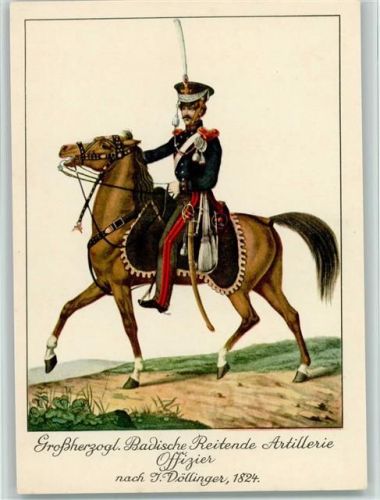 Deutsche Wehr am Oberrhein - Badische Reitende Artillerie Offizier