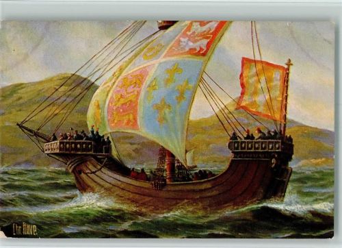 Karte Nr. 120 - Segelschiff - engl. Kriegsschiff