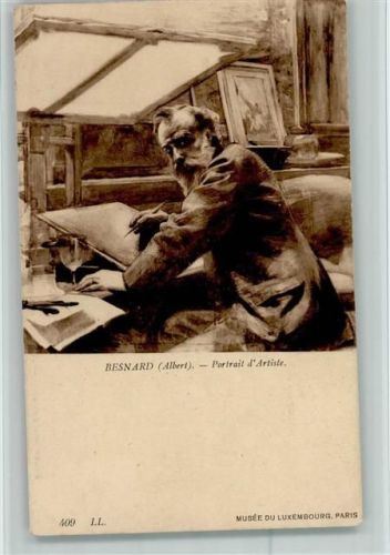 Albert Besnard - Portrait AK