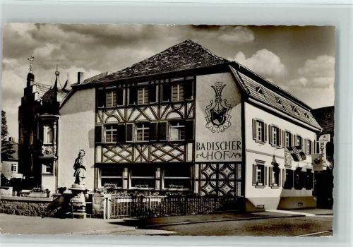 Bühl 1963 Hotel Badischer Hof Bühler Zwetschgenfest