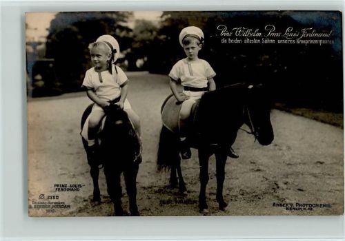und Louis Ferdinand mit ihren Ponys, 2350 Photochemie