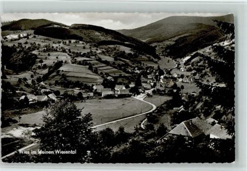 79697 W7861 Wies , Schwarzw - Blick auf Wies im kleinen Wiesental