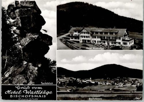 Bischofsmais Teufelstisch Hotel Wastlsäge Gesamtansicht 3-Bildaufnahme