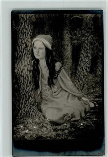 Nr. 33 - Jugendstil - Tochter des Künstlers , Kohledruck