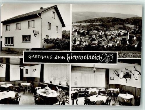 Mückenloch Gasthaus zum Himmelreich, mit Innenansichten gute Erhaltung AK
