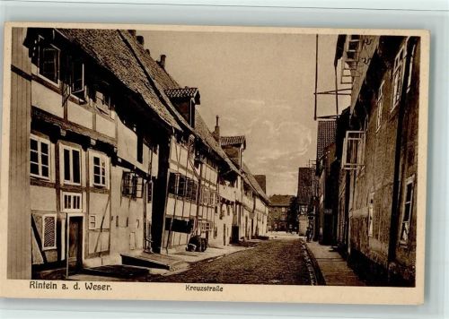Rinteln 1928 Kreuzstraße, gute Erhaltung AK