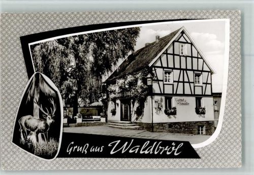 51545 W5220 Waldbröl - Hirsch Gasthof Schlösser Gasthaus