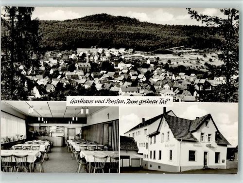 Rottenberg Gasthaus zum grünen Tal, Innenansicht, gute Erhaltung AK