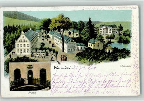 9500 Villach-Warmbad-Judendorf 1901 - Gesamtansicht Brunnen