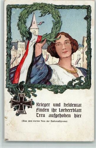 Verlag Kurt Stohmann, Berlin WK I - Eisernes Kreuz, Krieger und Heldentat , gute Erhaltung AK