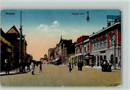 Szolnok 1918 Szapary utca AK