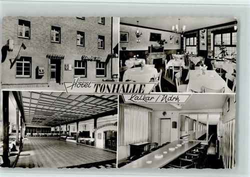 Kalkar Hotel Tonhalle mit Innenansicht, Kegelbahn, gute Erhaltung AK