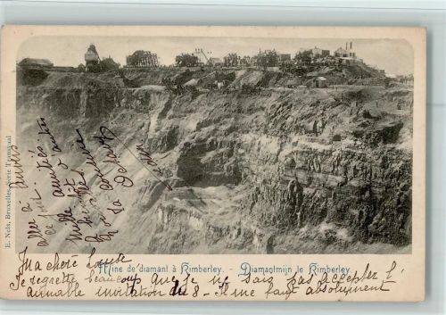 1900 - Diamant Mine in Kimberley, gute Erhaltung AK