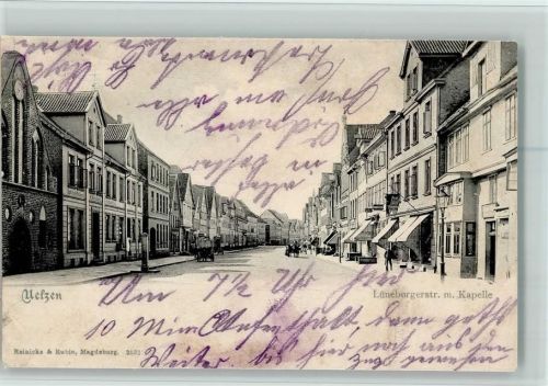 29525 W3110 Uelzen , Lüneburger Heide 1904 - Lüneburgerstrasse AK