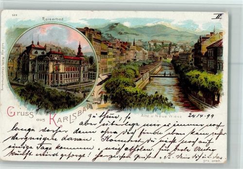 1899 Gruss aus - Kaiserbad AK
