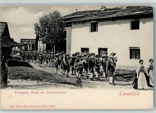 Oberlängenfeld Prozession Musik der Landesschützen