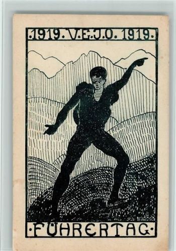 Führertag 1919 - Verband evang. Jugendvereinigungen der ostschweiz Jugendbewegung Künstlerkarte