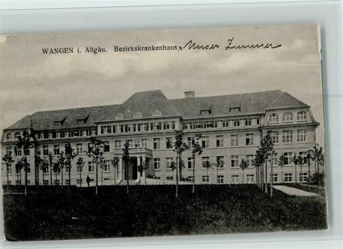Wangen 1917 Bezirkskrankenhaus AK Gute Erhaltung
