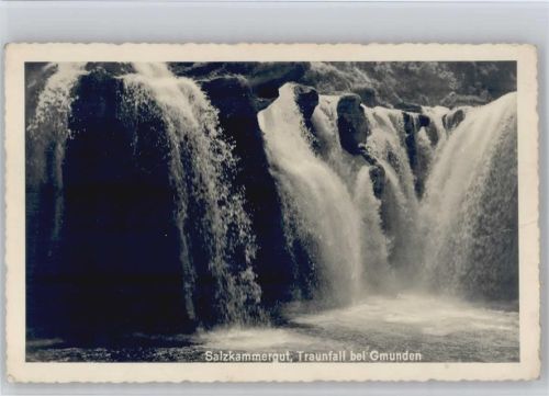 Gmunden 1952 Salzkammergut, Traunfall Foto AK