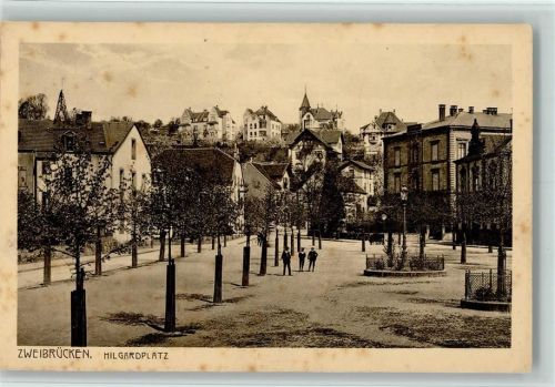 Zweibrücken 1916 Hilgardplatz AK