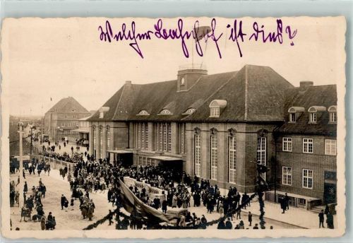 Flensburg Bahnhof Foto AK